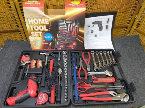 Ffg_02A_0450_ Atlas Home Tool Set 67PCS (พร้อมไขควงแบต) ATSH-67P สภาพดี