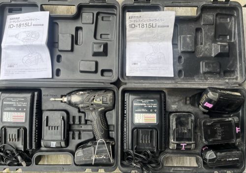 ไขควงกระแทก Bigman 18V ลิเธียมไอออน 1.5ah (แบตเตอรี่ ID-1815Li 6 ก้อน, ที่ชาร์จ 2 อัน, DIY มือสอง, ใช้ในบ้าน, ยืนยันการใช้งานแล้ว)