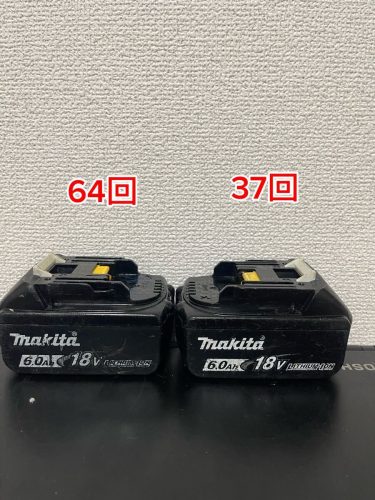 makita Makita 18v 6.0Ah แบตเตอรี่แท้ BL1860B ชาร์จ 37 และ 64 ชุด 2 ก้อน