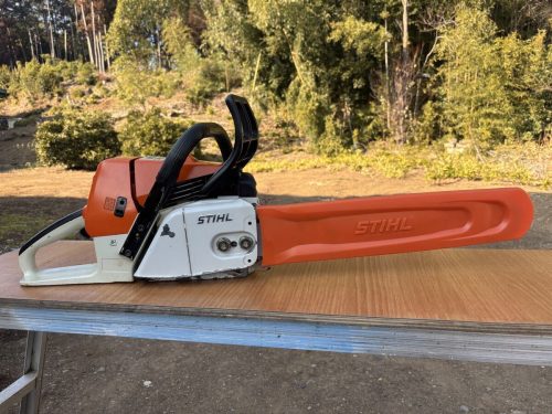 เลื่อยยนต์ STIHL036/พร้อมเครื่องทำความร้อนที่ด้ามจับ/ด้ามจับกระชับมือและความเร็วสูง/โซ่เลื่อยเหมือนใหม่