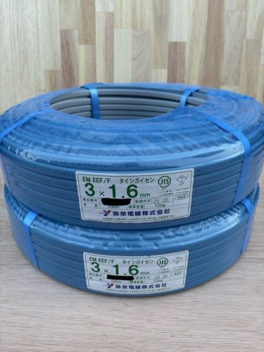 Yasaka Electric Wire EM EEF/F Taishigaisen 3×1.6mm 100m 2-volume set!