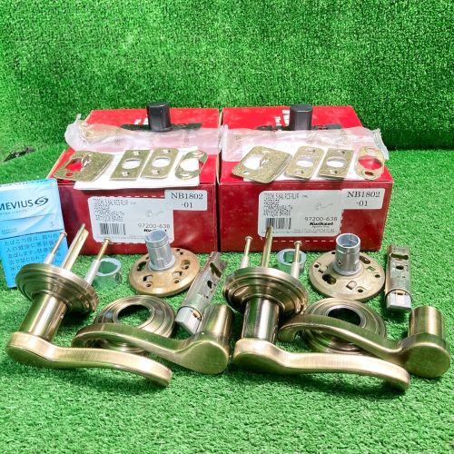 Takumi Kiyoshi.J704 ชุดด่วน/KWIKSET Commonwealth 720CHL ล็อคเปล่าเหมาะสำหรับประตูหนา 35-45มม. มือจับก้านโยกสีทองเหลืองโบราณชุด 2 ชุด