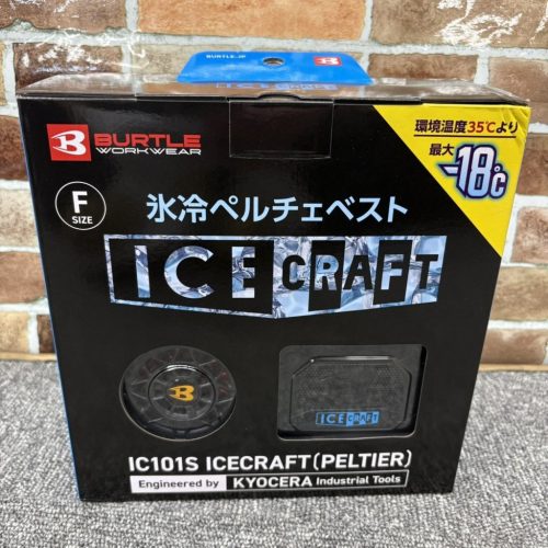 ใหม่และยังไม่ได้เปิด BURTLE เสื้อกั๊ก Peltier ระบายความร้อนด้วยน้ำแข็ง ⑧ ICE CRAFT IC101S เสื้อผ้าปรับอากาศ F HS250465