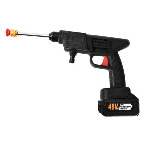 ใหม่เครื่องฉีดน้ำแรงดันสูงไร้สายชาร์จน้ำฉีด 5.2L/min 21V 500W Self-priming แบบพกพาเครื่องซักผ้ารถยนต์สเปรย์ที่มีประสิทธิภาพ Handy เครื่องซักผ้าขนาดใหญ่ความจุแบตเตอรี่รวม