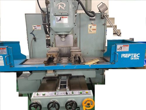 Takeda Machine RT-VS2N-EG เครื่องกัดแนวตั้ง NC พร้อมปากกาจับชิ้นงาน