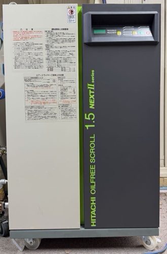 สภาพดีใช้งานแล้วเวลาใช้งาน 0 ชั่วโมง Hitachi OILFREE SCROLL 1.5 NEXTII series Hitachi Oil Free Scroll Compressor