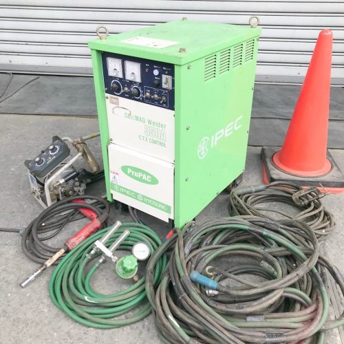 Seiso g796 เครื่องเชื่อมกึ่งอัตโนมัติ (ProPAC350JP) เครื่องป้อนลวด CO2/MAG (W-SA350) พร้อมสายดิน/ท่อแก๊ส/ไฟฉาย/ตัวควบคุม 3 เฟส 200V