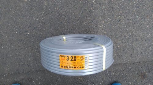 สาย VVF 2.0มม.-3C 100ม. 16กก. แดง/ขาว/ดำ Aichi Electric Cable Co., Ltd. Unused