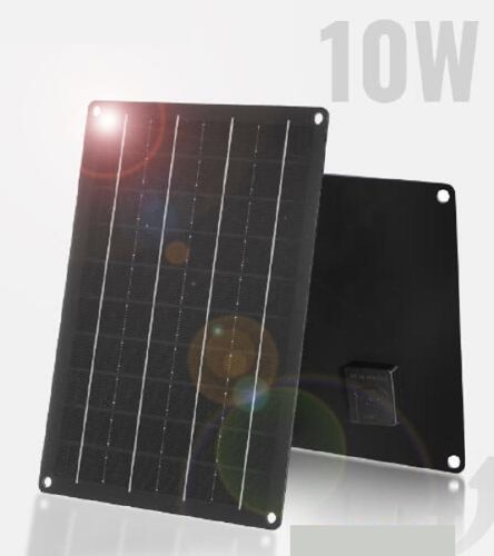 แผงพลังงานแสงอาทิตย์กลางแจ้ง 10W Solar Charger สำหรับแหล่งจ่ายไฟแบบพกพาชาร์จพลังงานแสงอาทิตย์แผงพลังงานแสงอาทิตย์ Camping กลางแจ้งปีนเขา 140g 25x18x1 ซม