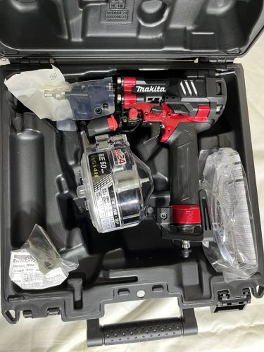 เครื่องตอกตะปูแรงดันสูงสีแดง Makita AN514H สีแดง 50มม. ไม่ได้ใช้