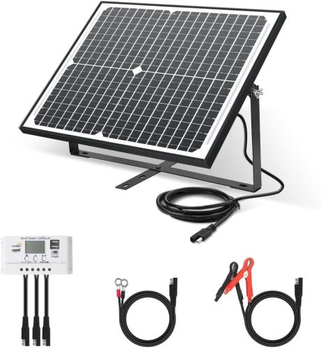 ใหม่ 50W Monocrystalline แผงพลังงานแสงอาทิตย์ชุดผลิตพลังงานแสงอาทิตย์ 10A Charge Controller LiFePO4 (แบตเตอรี่ลิเธียมเหล็กฟอสเฟต) แบบชาร์จไฟได้ Yinleader