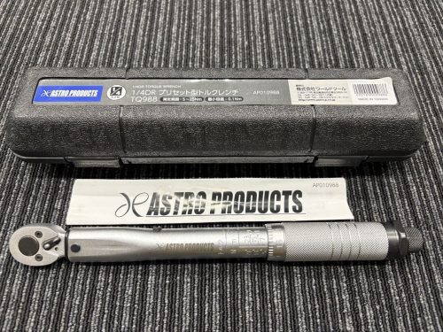 (สภาพเยี่ยม / ใช้ครั้งเดียวเท่านั้น) Astro Products 1/4DR (6.3มม.) ประแจทอร์คแบบตั้งค่าล่วงหน้า 5~25Nm TQ988 เจ้าของเดียวพร้อมกล่องและคู่มือ