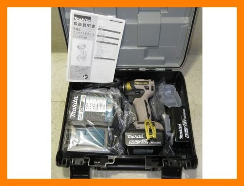 ไม่ได้ใช้ Makita Makita ไดร์เวอร์กระแทกแบบชาร์จไฟได้ TD173DGXPG 18V LXT 20th Anniversary Color Greige Limited Color 2500