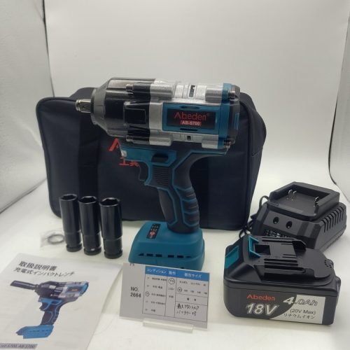2664 ประแจผลกระทบไฟฟ้าไร้สายแบบชาร์จไฟได้ 700N/M ใช้ได้กับ Makita