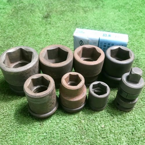 Seihan q475 Tone และอื่นๆประแจผลกระทบลมประแจผลกระทบประแจบ๊อกซ์มุมสอด 12.7มม. (19ม.) ประแจผลกระทบ 19มม. (19-36มม.) ฯลฯรวม 8 ชิ้น