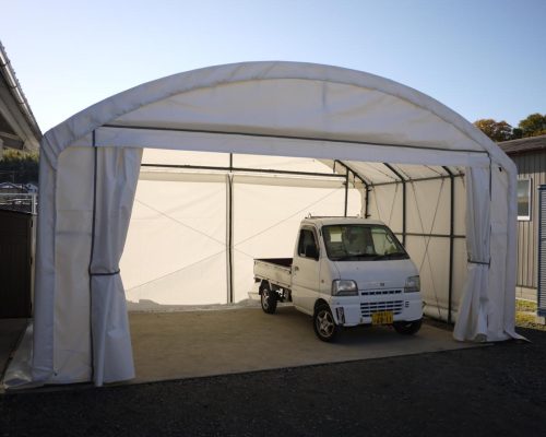 a_SHELLDOME Vertical 6x4 [เต็นท์โดมเชลล์โกดังเก็บท่ออู่ซ่อมรถรถแทรกเตอร์อุปกรณ์ฟาร์มชั่วคราว]