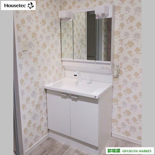 511820 ตู้กระจกโต๊ะเครื่องแป้งห้องน้ำ House Tech W740 แผ่นด้านบนเรซินสินค้าจัดแสดง/สินค้าถอดออก/สินค้าไม่ได้ใช้/จัดส่งจากชิบะ