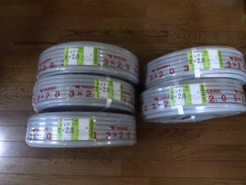 ⑥ สินค้าของแท้ผลิตเดือนพฤษภาคม 2026 500ม. พร้อมสายไฟ 5 เส้น VVF 3 core 5 เส้น 3x2.0 สายแอร์สายไฟ YAZAKI สายไฟสายไฟแอร์