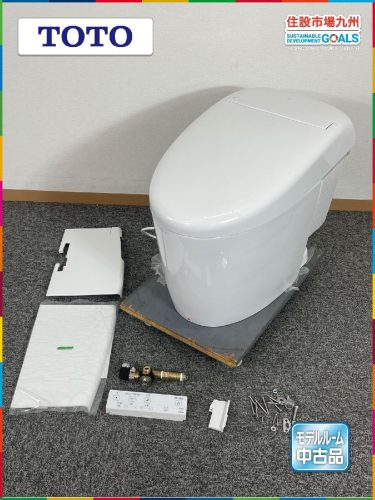 (ฟุกุโอกะ) โถสุขภัณฑ์แบบมี Washlet (มือสอง) ตะแกรงดักกลิ่น TOTO ผลิตปี 2024 ไม่มีฟิตติ้ง/หน้าแปลนฯลฯรุ่น R สินค้ามือสอง CR3403_Yt