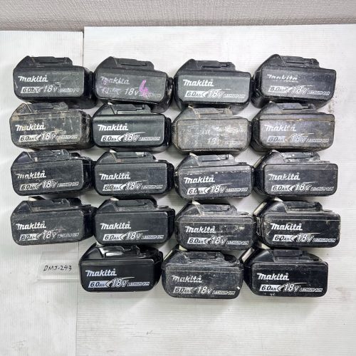 (DMJ-243) แบตเตอรี่ลิเธียม Makita 18V 6A 19 ชิ้นไม่ได้รับการยืนยันการขายเป็นกลุ่ม