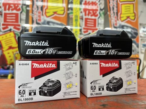 ชุด 2 ชิ้น (ของแท้ยังไม่ได้ใช้) makita แบตเตอรี่ Makita BL1860B 18V 6.0Ah มีเครื่องหมายหิมะ