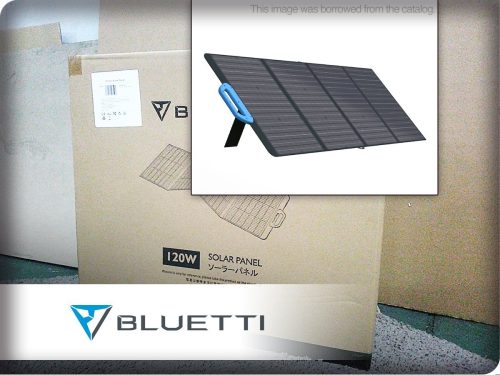 สินค้าใหม่ที่ไม่ได้ใช้ BLUETTI BLUETTI แผงชาร์จพลังงานแสงอาทิตย์ PV120(120W) โมดูลแสงอาทิตย์/แผงโซลาร์เซลล์ khh3575k
