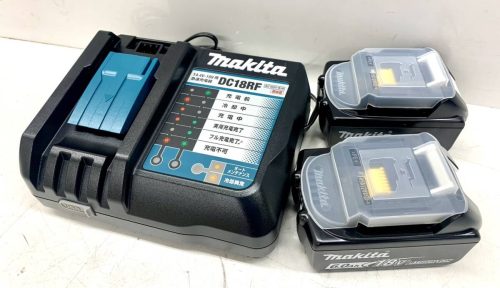 ชุด 3 ชิ้นยังไม่ได้ใช้/ของแท้ makita Makita ที่ชาร์จเร็ว/แบตเตอรี่ชุด 2 ชิ้น DC18RF/BL1860B 18V 6.0Ah พร้อมเครื่องหมายหิมะ