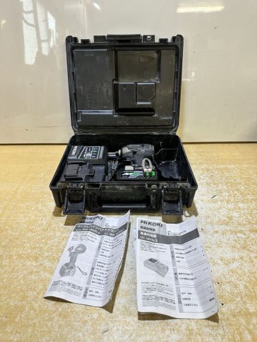 #Hitachi Koki Haikoki สว่านกระแทกไร้สาย WH18DDL2 ยืนยันการใช้งานแล้ว 18V 6.0Ah เครื่องชาร์จแบตเตอรี่ 1 ก้อนรวมกล่อง Hitachi ยืนยันการทำงานแล้ว