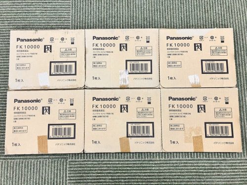 ใหม่ทั้งหมดยังไม่ได้เปิดไม่ได้ใช้/Panasonic Panasonic/FK10000 ชุด 6 ชิ้นขายจำนวนมาก/บอร์ดแสดงผลทรงสี่เหลี่ยมขนาดกะทัดรัด/บอร์ดแสดงไฟนำทางทางออกอพยพ