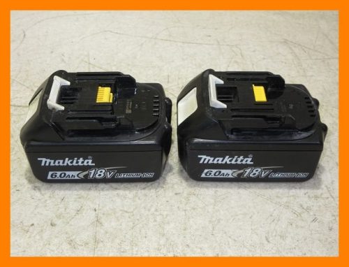 Makita แบตเตอรี่ Makita แบตเตอรี่ลิเธียมไอออน 18V 6.0Ah BL1860B 2 ชิ้นผลิตภัณฑ์ของแท้สำหรับชาร์จเครื่องมือ/Li-Ion 2605