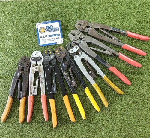 Wealth) ชุด 7 Marvel Minoru Industries Izumi CRIMPING TOOL มือกด CRIMPING คีมงานไฟฟ้าใบเสร็จรับเงิน OK m725-4