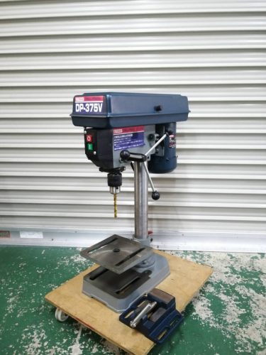 yr0252 E-Value เครื่องเจาะตั้งโต๊ะ DP-375V พร้อมปากกาจับ 100V เครื่องมือไฟฟ้าเจาะงานเหล็กงานไม้ DIY เครื่องเจาะตั้งโต๊ะ Fujiwara Sangyo ยืนยันการทำงานแล้ว