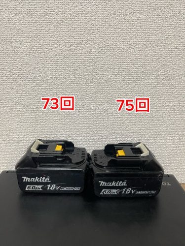 makita Makita 18v 6.0Ah แบตเตอรี่แท้ BL1860B 73 ครั้งและ 75 ครั้งชาร์จได้ 2 ชิ้นชุดมีใบแจ้งหนี้