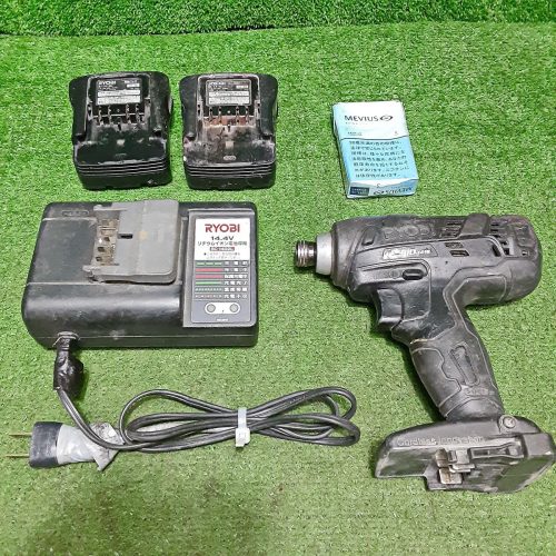 มุมสอดของ Sumitomo d820 Ryobi (BID-1415) (6.35 มม.), แบตเตอรี่ (B-1415L), ที่ชาร์จ (BC-1402L) ชุด 4 ชิ้น