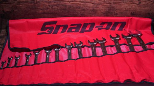 เริ่มถูก! ชุดประแจรวม SAE 12 ด้าน Snap-on 14PC ใหม่ OEX714KB พร้อมถุงม้วนของแท้