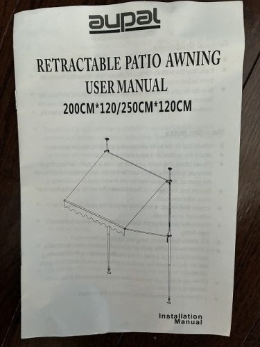 AUPAL กันสาดลานจักรยาน/รถจักรยานยนต์สำหรับ 1 รอบโรงรถรอบพอร์ตหลังคา Rainshade Sunshade