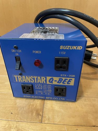 Star Electric Manufacturing Suzukid Step-up/Step-Down หม้อแปลงไฟฟ้าแบบพกพา Transstar Cubby STX-3Q