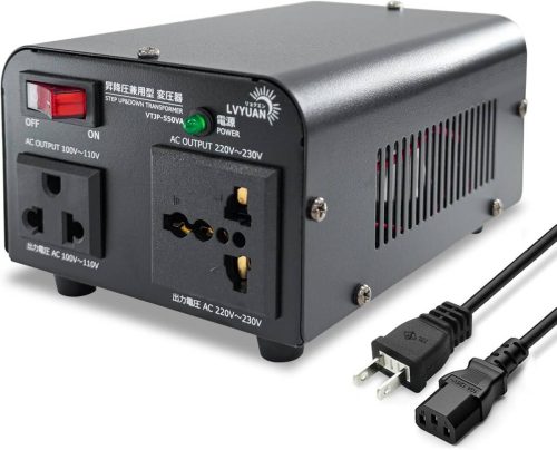 ใหม่ Transformer 550VA 500W Up Transformer Down Transformer สำหรับทั้งในต่างประเทศและในประเทศ Transformer Buck Step Up ประเภท 100V/110V 220V/240V Transformation Yinleader