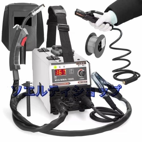 สเปคสูง! 110V เครื่องเชื่อมกึ่งอัตโนมัติสำหรับ home/เชิงพาณิชย์ MIG-160A!MIG MMA 100V สำหรับเหล็ก,สแตนเลส,อลูมิเนียม MIG160A