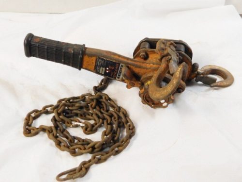 y724 KITO Lever Block 3/4TON MODEL.L4 0.75t เครื่องขันโหลด Gacha Chain block สนิมจัดส่ง 970 เยน