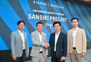 แสนสิริ จับมือ มณีรินทร์ อัพเกรดศักยภาพ SMEs ลุยใช้พรีคาสต์รักษ์โลกสร้างบ้านอีอีซี