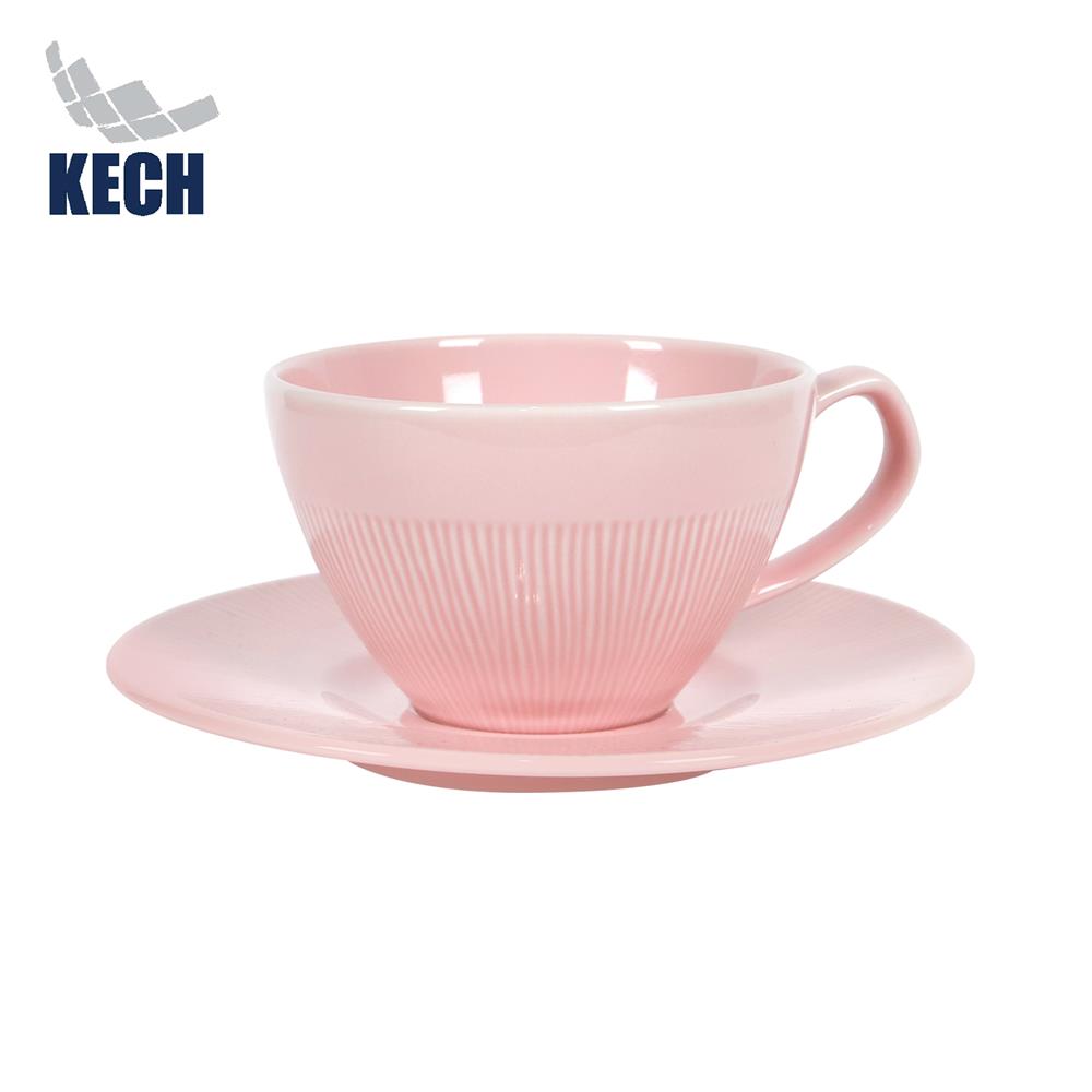 ชุดถ้วยกาแฟ FINE PORCELAIN 220 มล. KECH NEO SILK BLUSH PINK