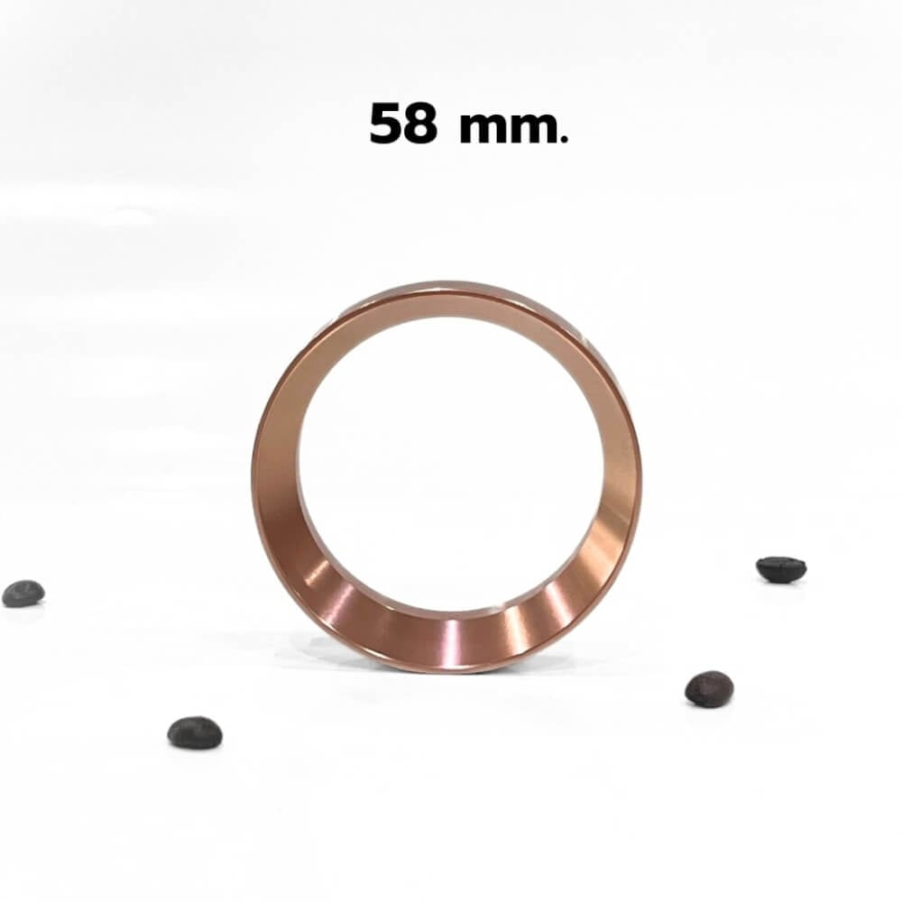 แหวนครอบด้ามชงกาแฟ กันหก ETZEL ขนาด 58 มม. สีโรสโกลด์