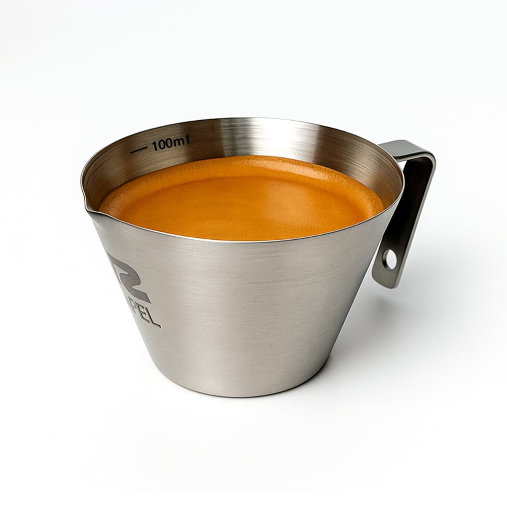 ถ้วยตวง ETZEL ขนาด 100 มล. สีเงิน สแตนเลส 304