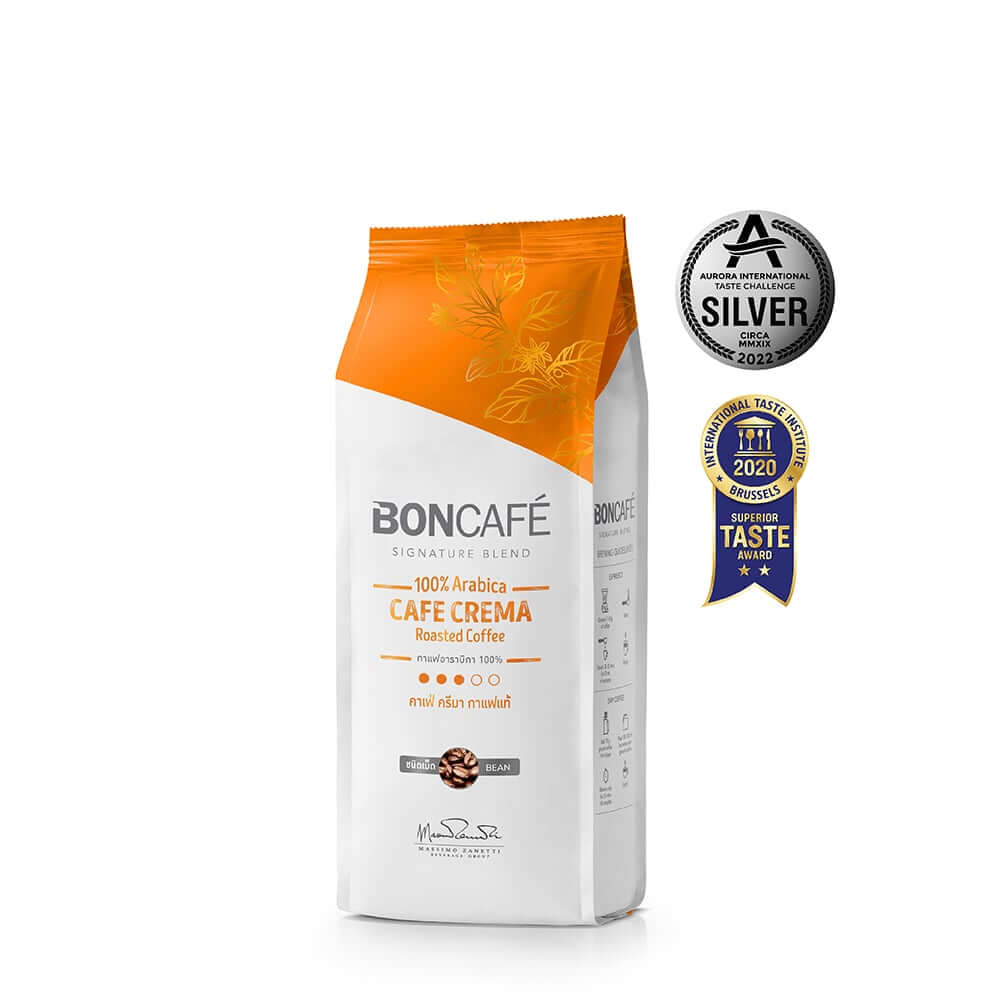 กาแฟคั่วเม็ด บอนกาแฟ คาเฟ่ ครีม่า 250 กรัม