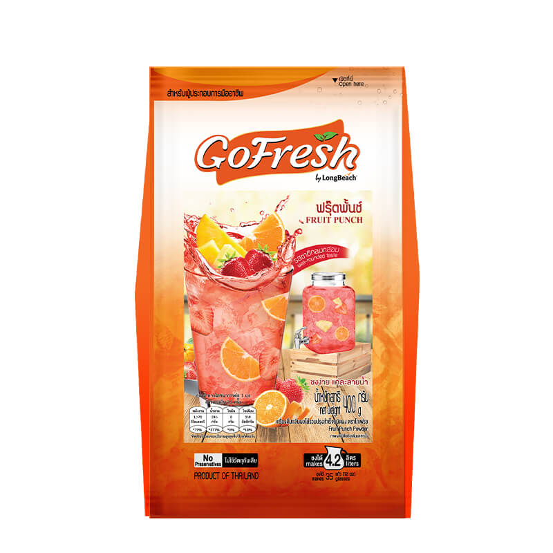 ผงฟรุ๊ตพันซ์ โกเฟรช ขนาด 400 กรัม