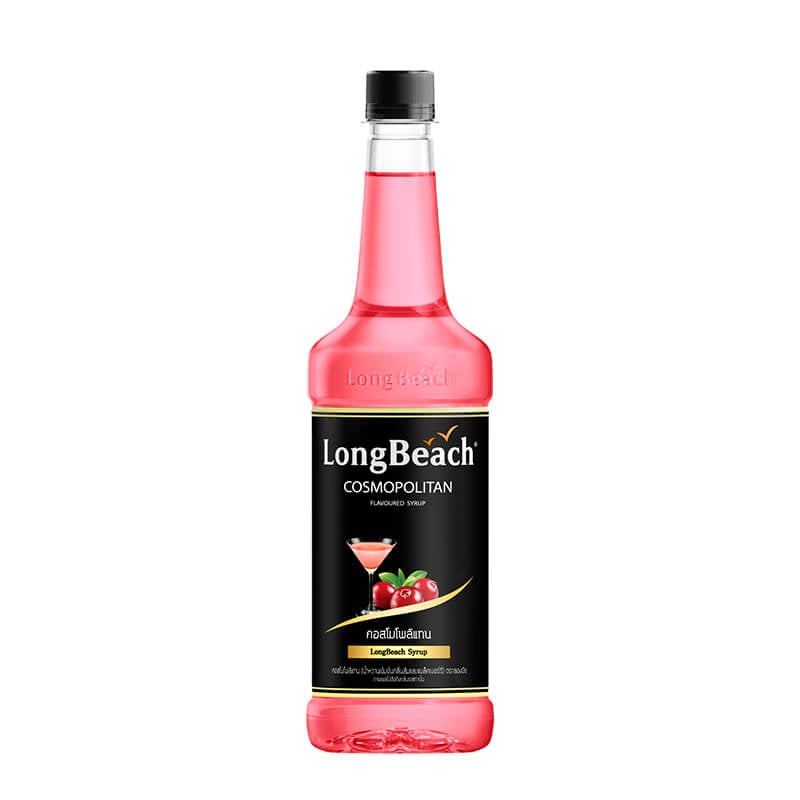 น้ำเชื่อม ลองบีชไซรัป กลิ่น คอสโมโพลิแทน ขนาด 740ML.