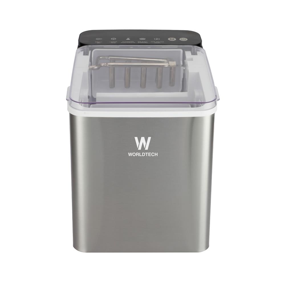 เครื่องทำน้ำแข็งอัตโนมัติ WORLDTECH WT-IM700 1.80 ลิตร สีเงิน