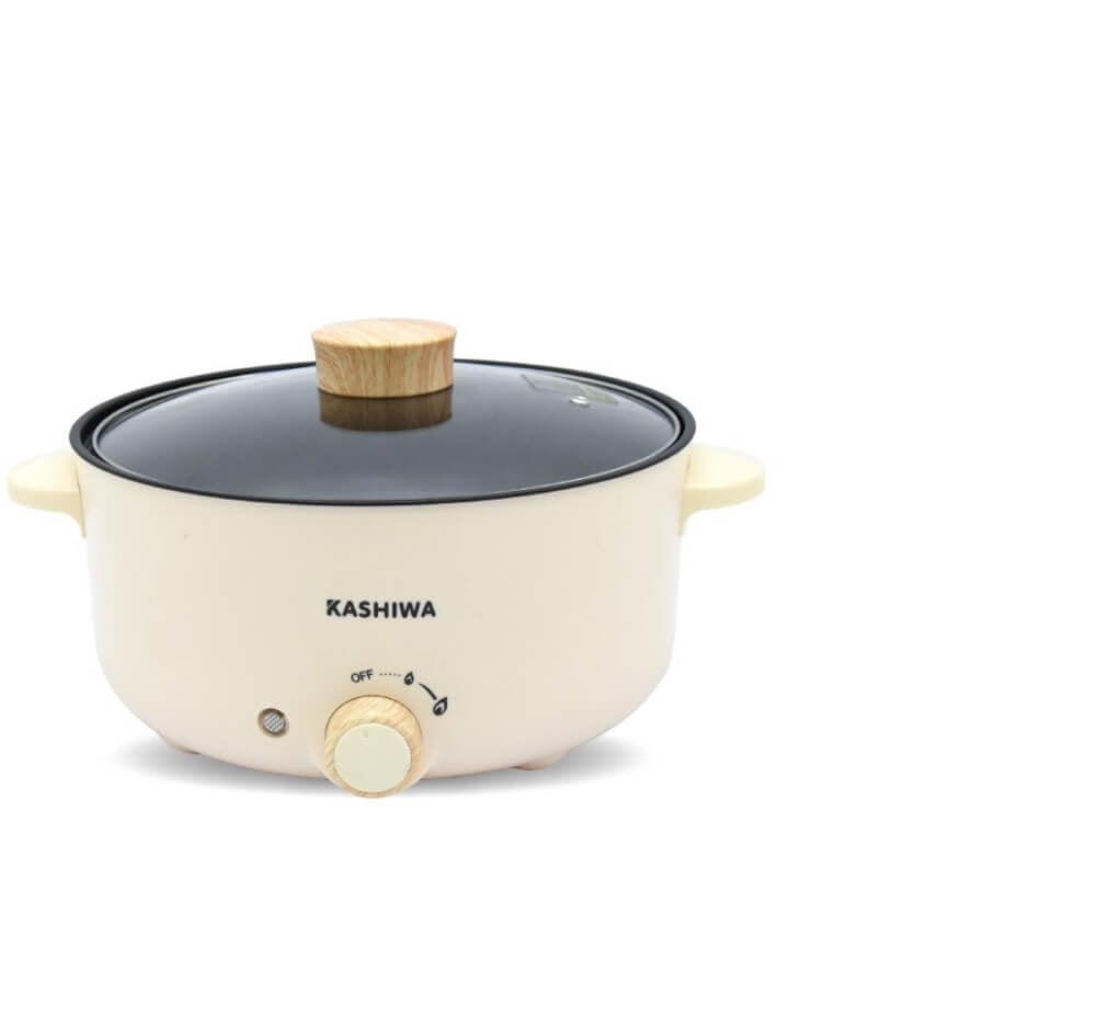 หม้ออเนกประสงค์ KASHIWA รุ่น KW-352 ขนาด 3 ลิตร สีครีม