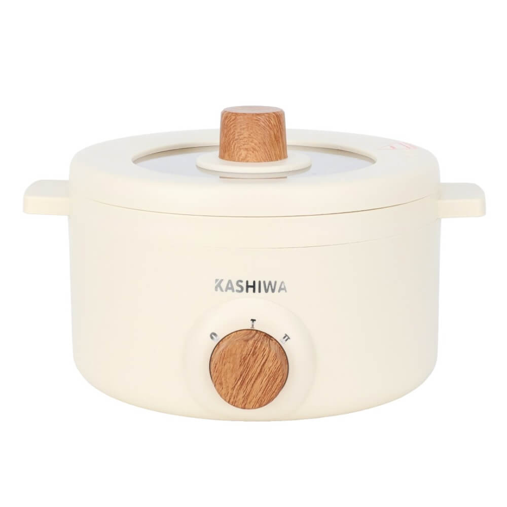 หม้ออเนกประสงค์ KASHIWA รุ่น KW-219 ขนาด 1.5 ลิตร สีครีม